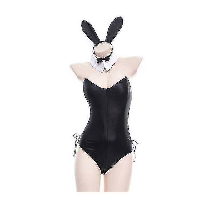 Sexy Cute Bunny Girl Faux Leather Material Rabbit Woman Set Good Quality Can Wear Out To Comic Show