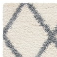 thumbnail image 3 of SAFAVIEH Venus Quincy Geometric Trellis Shag Area Rug, Ivory/Grey, 9' x 12', 3 of 5