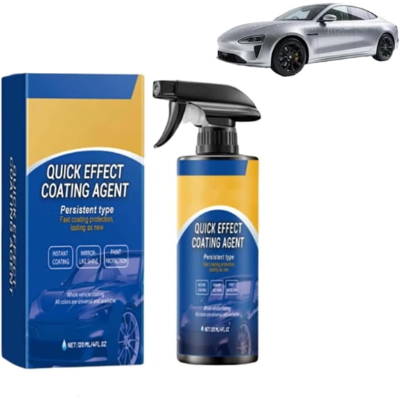 Car Coating Spray for Shine & Protection, Quick-Advanced Car Acting Coating Agent Spray, Waterless Wash Polish, Paint Protection and Glass Cleaner