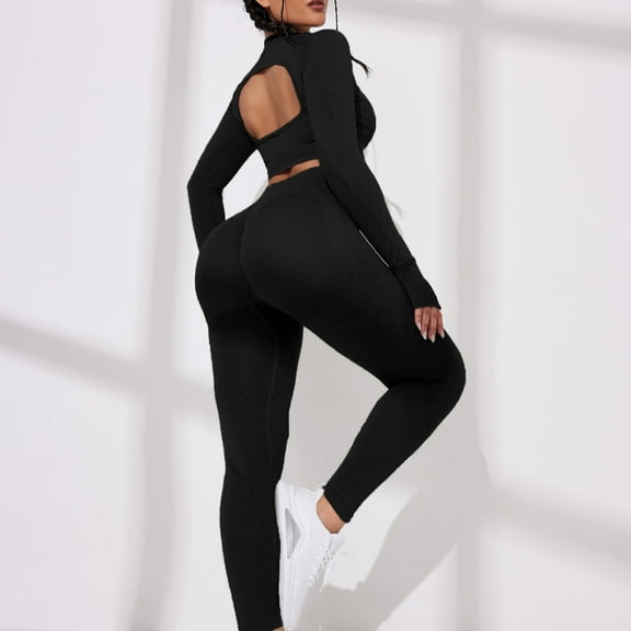 SEZZGU Women's Seamless Yoga Set - Plus Size Gym Fitness Workout Clothing for Activewear