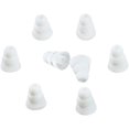 thumbnail image 1 of GHSDFBB Triple Flange Conical Replacement Silicone Earbuds 4 Pairs (Set of 8 Pieces). Compatible with Most in Ear Headphone Brands. Size: Large. White, 1 of 1