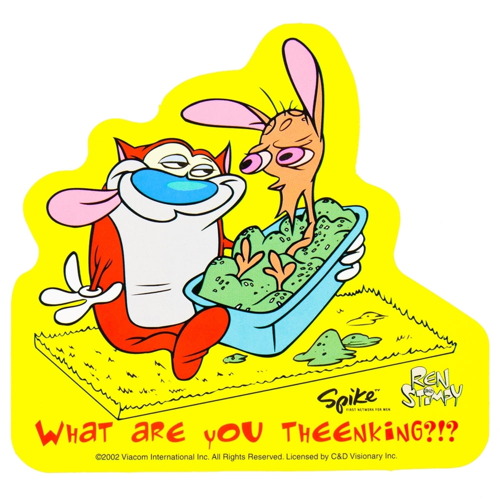 Ren & Stimpy Litter Box Decal