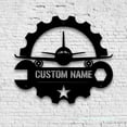thumbnail image 4 of Craftnamesign Custom Airplane Mechanic Metal Wall Art LED Light, Aircraft Repair Service Sign, 4 of 5