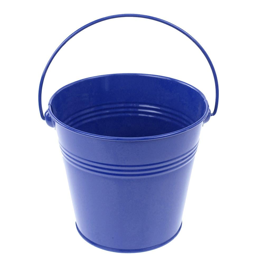 Metal Pail Bucket Party Favor, 5Inch, Royal Blue