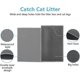 thumbnail image 2 of Cat Litter Mat Litter Tray Mat Of Large Size Double Layer Honeycomb Large Holes Design Waterproof Eva Material Bpa Free, Soft On Paws And Washable (61, 2 of 5