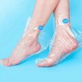 thumbnail image 1 of Plastic Hand Gloves Foot Sleeves Disposable Spa Gloves Foot Covers Liners Preventing Dirty for Men Women50pcs Foot, 1 of 1