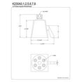 thumbnail image 2 of Kingston Brass K230A0 Monarch Shower Head, Matte Black, 2 of 2