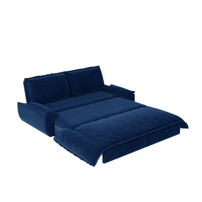 3-in-1 Convertible Sleeper Sofa Bed, 73.2" Queen Pull Out Sofa Bed, Velvet Loveseat Bed Couch Bed for Living Room Apartment Small Places