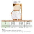 thumbnail image 6 of Women Loose Casual Shorts Elastic High Waist Drawstring Side Pockets Women Summer Casual Shorts White M, 6 of 6