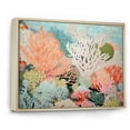 thumbnail image 2 of Designart "The Vibrant Scenery Of Coral And Anemones I" Coastal Coral Under Water Floater Framed Wall Art Prints, 2 of 5