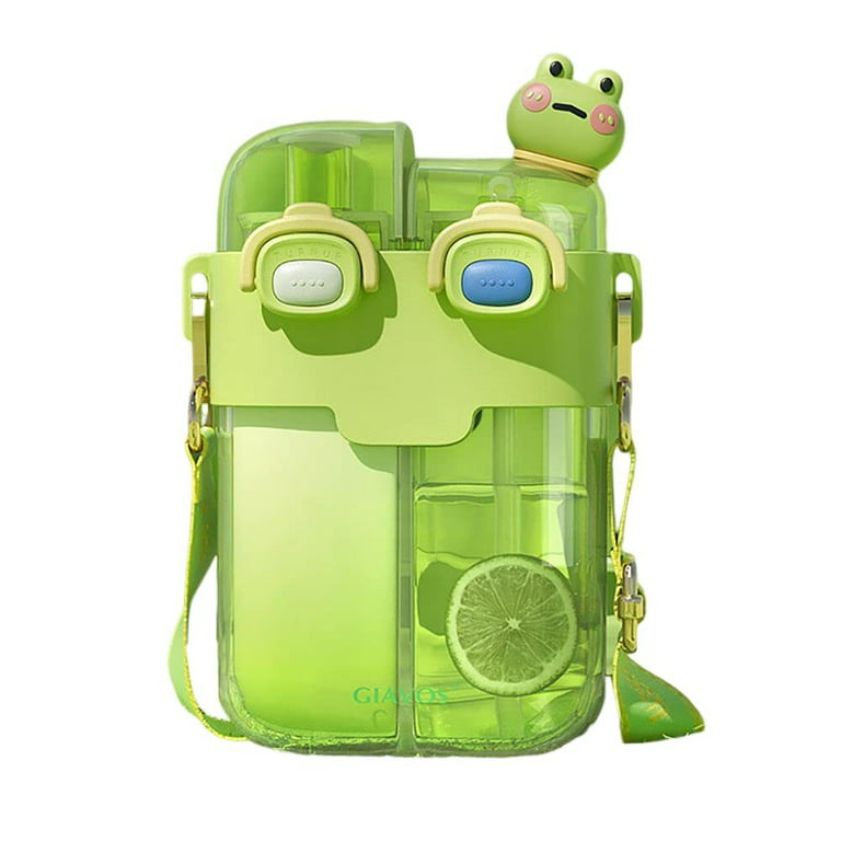 1pc Cartoon Frog Design Water Bottle