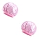 thumbnail image 3 of Sonducket Gorro de satén para el pelo, gorro de quimioterapia de ala ancha para mujer, bufanda para la cabeza, gorro para dormir, gorros de Rosa 2Conjunto, 3 of 6