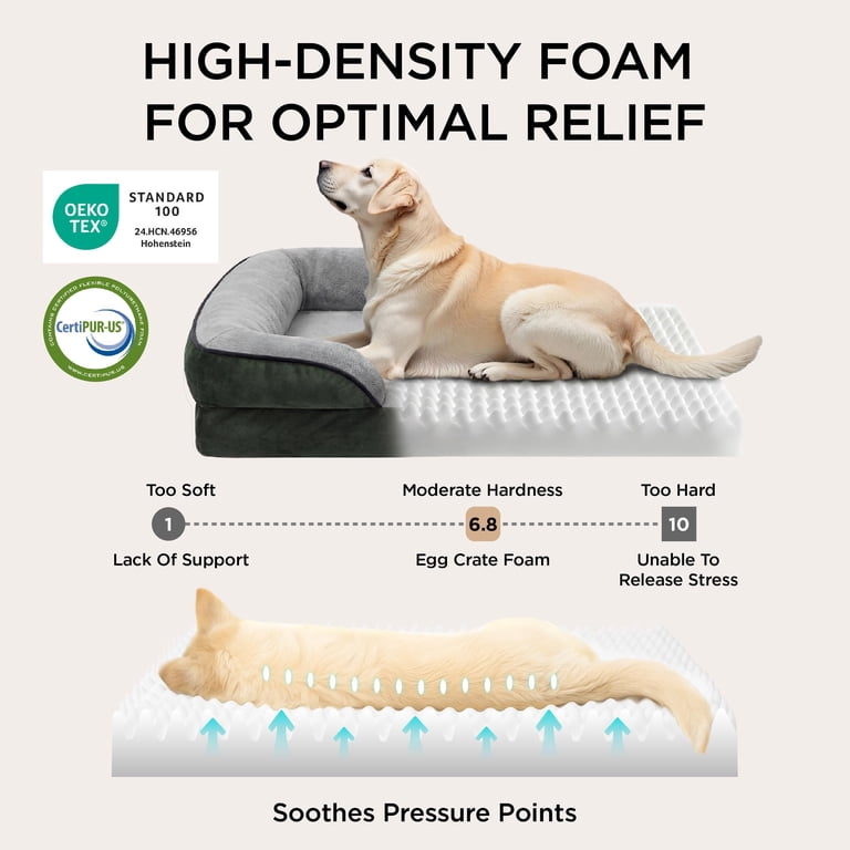 U by Bedsure Orthopedic Dog Sofa, 35" Boreal Canopy Green photo 8
