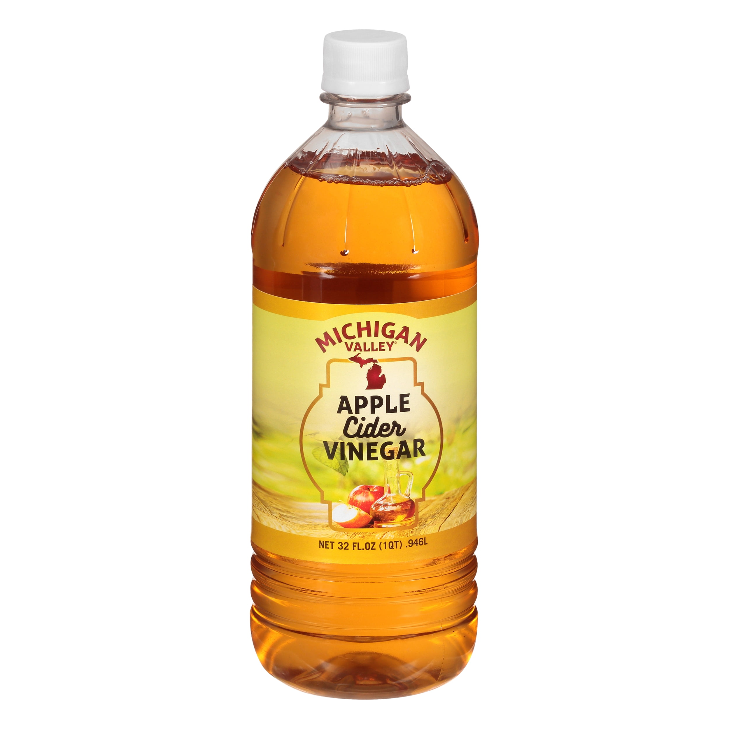 (6 pack) Michigan Valley Apple Cider Vinegar, 128 fl oz