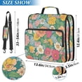 thumbnail image 2 of FORMRS Zipper Binder with Shoulder Strap 2-inch Ring 500 Sheet Capacity File Bag, Floral Pattern, 2 of 5