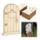 thumbnail image 4 of Wooden Fairy Doors Unpainted Synthetic Material for Decoration DIY Craft Khaki Color 50pcs, 4 of 4