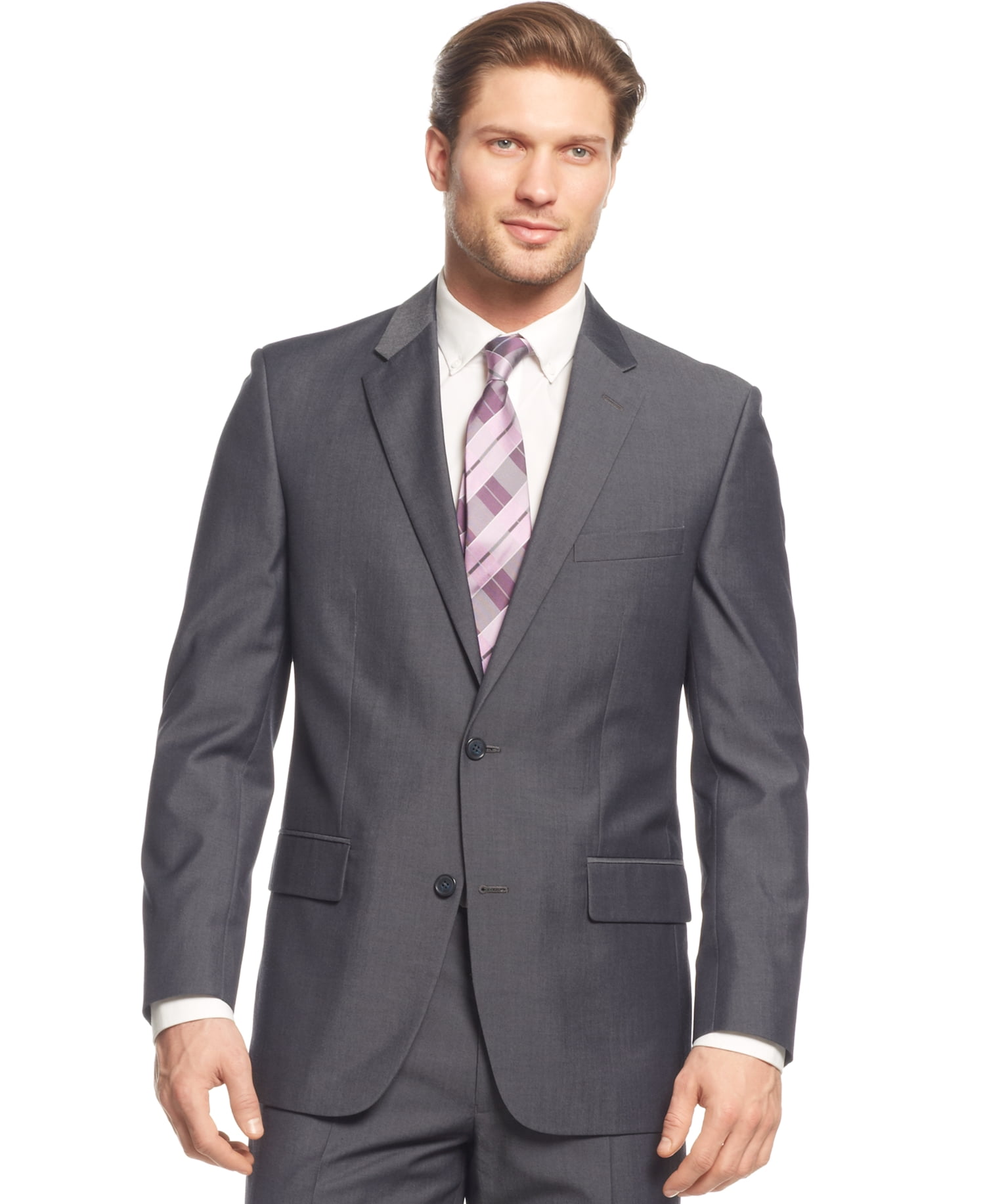 Alfani Men's Regular Fit Solid Suit (Charcoal, 42Rx36W) - Walmart.com