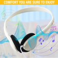 thumbnail image 4 of Auriculares Konohan, paquete de 30 unidades, con cable, ajustables, conector de 3,5 mm, 120 cm, 4 of 6