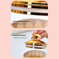 thumbnail image 3 of Set Of 3 Gold Detailing Food Grade Jars Kitchen Organization Coffee Containers, 3 of 10