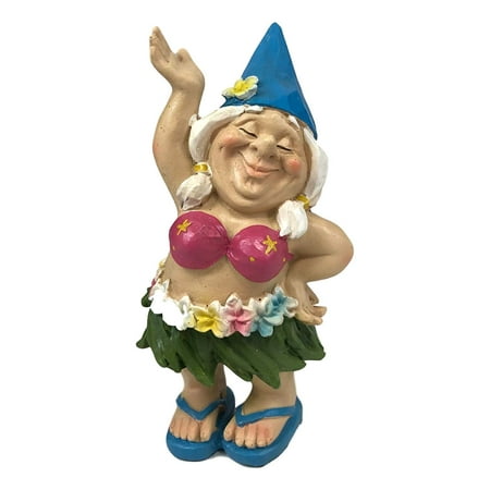 Ebros Free Spirited Hippie Hawaii Themed Vacation Fairy Garden Mrs Hula