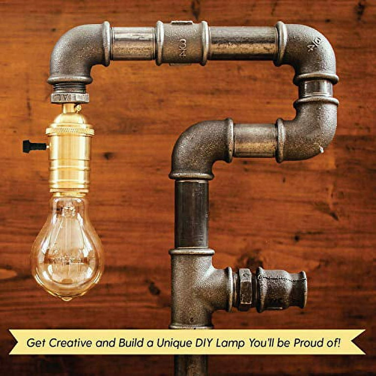 Gold Make-A-Lamp Kit With All Parts & Instructions for DIY Lamp Repair
