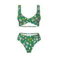 thumbnail image 4 of Daiia Flying Bees Women's Bikini Set Two Piece Swimsuit High Waisted Bikini Adjustable Straps Bikini Perfect for Beach, Pool, and Summer Vacation-X-Large, 4 of 9