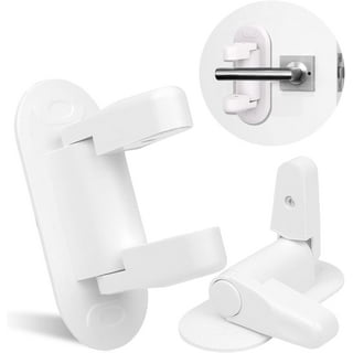 Homelove Door Lever Baby Safety Lock Baby Proofing Door Locks for Kids Safety, 2 Pack Improved Childproof Door Lever Lock, 3M Adhesive No Drilling