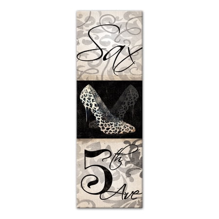 Creative Products Sax 5Th Ave Shoe 12x36 Canvas Wall Art