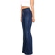 thumbnail image 3 of Pantalones vaqueros de mujer, de cintura alta, con pierna ancha, acampanados, elásticos, estilo boyfriend, estilo bootcut, holgados, informales (L), 3 of 5