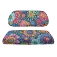 thumbnail image 6 of Garronmavis Bohemian Flower Golf Cart Seat Covers Accessories for All Seasons Lightweight Polyester Golf Cart Replacement Seat Cover Easy Installation Universal Fit, 6 of 6
