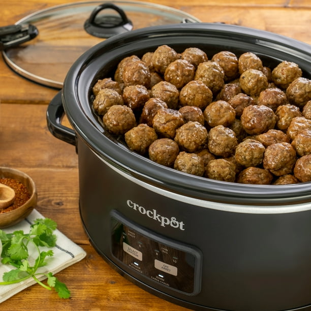 Crock-Pot 6-Quart Cook & Carry Slow Cooker, One-Touch Control, 5.7