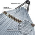 thumbnail image 3 of Tranquillo 600lb Capacity 2 Persons 2 Hammocks Included/Foldable Portable Hammocks with Stand, Tree Straps, Carry Bags for Garden Camping, Grey, 3 of 19