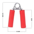 thumbnail image 6 of Pink Season Hand Strength Gripper Ergonomics A-shaped Sweat Absorption Wrist Training Sponge Hand Muscle Handle Gripper Fitness Equipment, 6 of 8