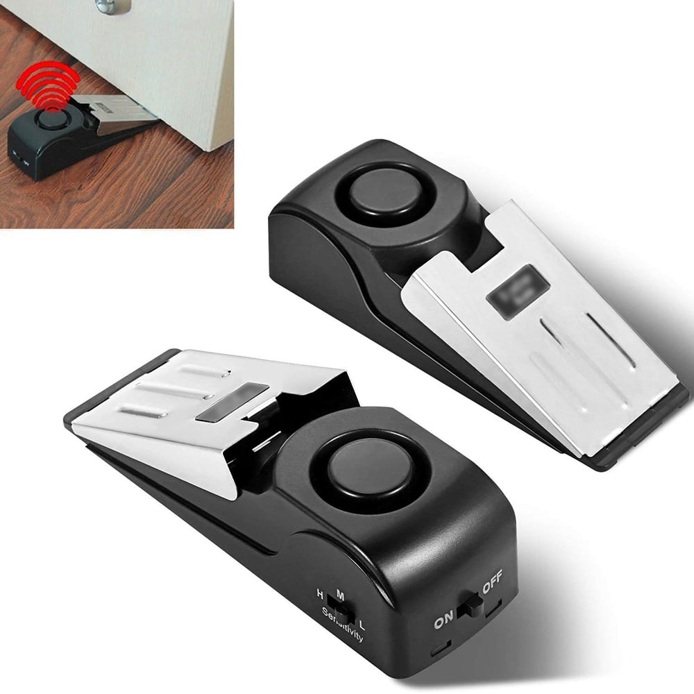 Door Stop Alarm Wireless Home Travel Security System Portable Safety Wedge 