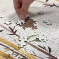 thumbnail image 4 of Ambesonne Asian Themed Jigsaw Puzzle, Simple Watercolor Leaf, Heirloom-Quality Fun Activity for Family Durable Cardboard, 1000 pcs, White Brown Cream, 4 of 5