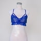 thumbnail image 2 of Bralette de encaje Zulema Crop Tops Racerback Azul, 2 of 8