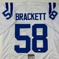 thumbnail image 2 of Autographed/Signed Gary Brackett Indianapolis White Football Jersey JSA COA, 2 of 4