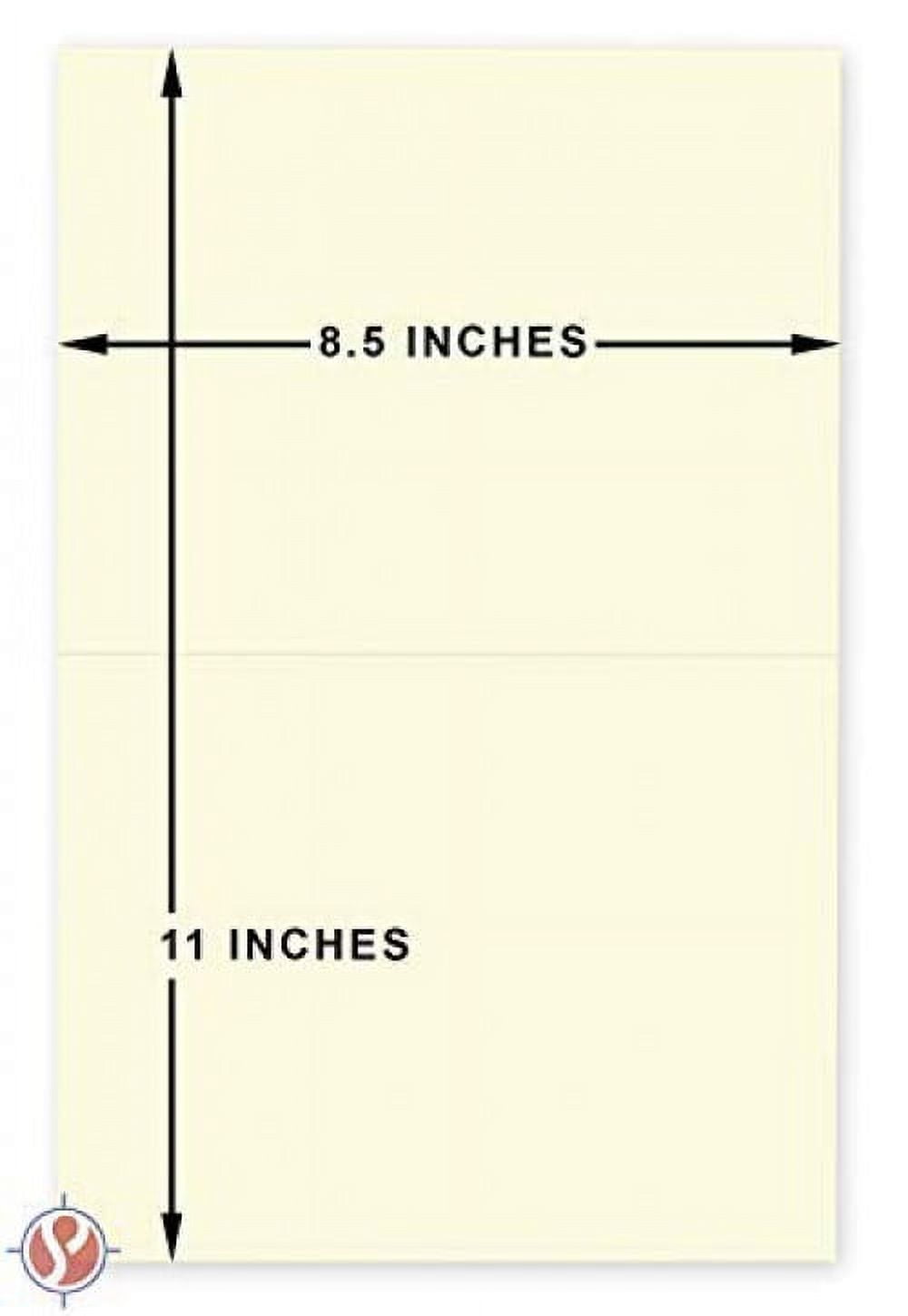Blank Cream / Off-White / Natural Pre-Scored Cardstock - Perfect for Business, Invitations, Bridal Shower, Birthday, Invitation Letter, Weddings and All Occasion | 5.5" x 8.5" When Folded | Pack of 50