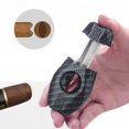 thumbnail image 2 of Classic Accessories Smoking Scissors Kinfe Cuban Pocket Shipping Fiber Free Guillotine Luxury Cigar Cutter Carbon (Style 1), 2 of 7