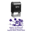 thumbnail image 1 of Printtoo Personalized Violet Self Inking Wedding Invitation Stamp Custom Address Rubber Stamper-60 x 40 mm, 1 of 6