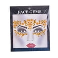 thumbnail image 1 of Qarigey Ojo cuerpo cara gemas diamantes de imitación pegatinas autoadhesivas estilo Simple geométrico brillo elegante uñas mujeres Festival Tratamientos faciales Amarillo, 1 of 6