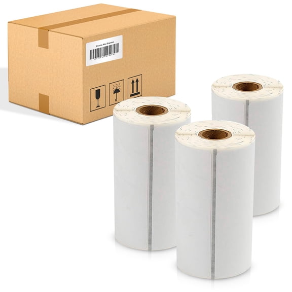 Direct Thermal Shipping Labels White Perforated with Timing Mark 9600 count 4 x 2 in