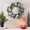 Silver, variant on YingYouFu Christmas Wreath, with Berries Pines s Red Balls Decor, for Door Window Indoor Outdoor Use, Festive Holiday Wreath for Porch, Xmas Decorations Centerpiece,