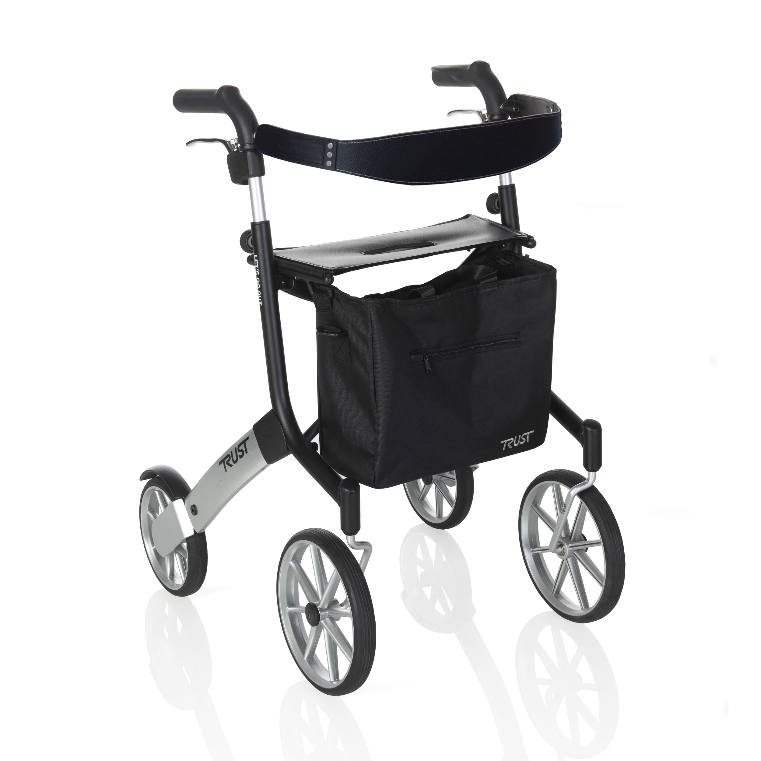 Stander Let’s Go Out Rollator, Lightweight Four Wheel Euro Style Walker ...