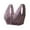 Purple, variant on Bras for Women Bra 1 Womens No Steel Ring Front Close Bra T Back Plus Size Seamless Unlined Bra For Large Bust Gray 46