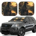 thumbnail image 1 of Wukai Sunset Meditating Doberman Car Front Windshield Sun Shade,Sun Visor Shield Block Automotive Interior Protector Blocks UV Rays-Medium, 1 of 6