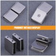 thumbnail image 4 of Luxshiny 2Pcs Stainless Steel Mirror Clips Plated Silver Glass Retainer Brackets for Firm Fixing, 4 of 7