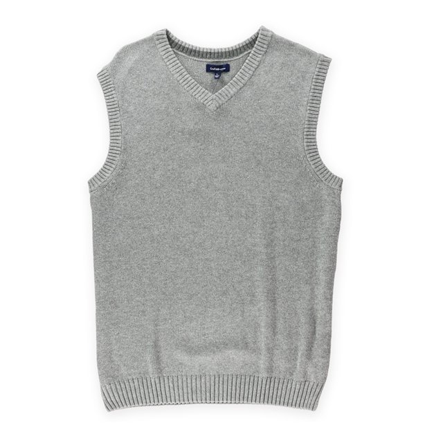 Croft&Barrow - Chaleco cl?sico para hombre, color gris, grande Croft&Barrow Chaleco