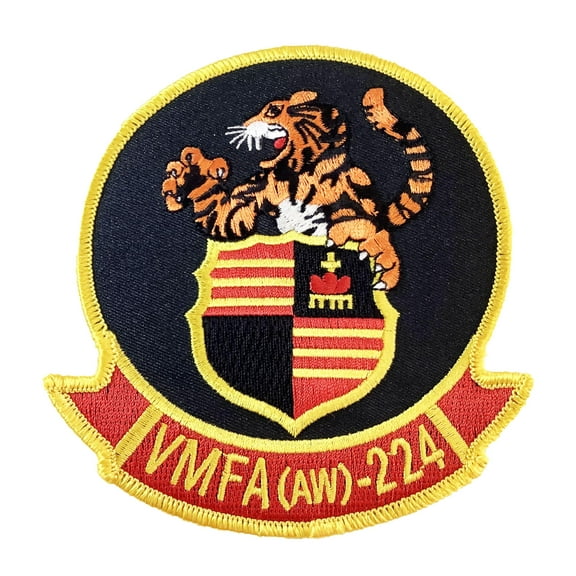 VMFA (AW)-224 Fighting Bengals Squadron Patch – Plastic Backing