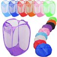 thumbnail image 2 of opvise Laundry Bag Pop Up Mesh Washing Foldable Laundry Basket Bag Bin Hamper Storage, 2 of 6